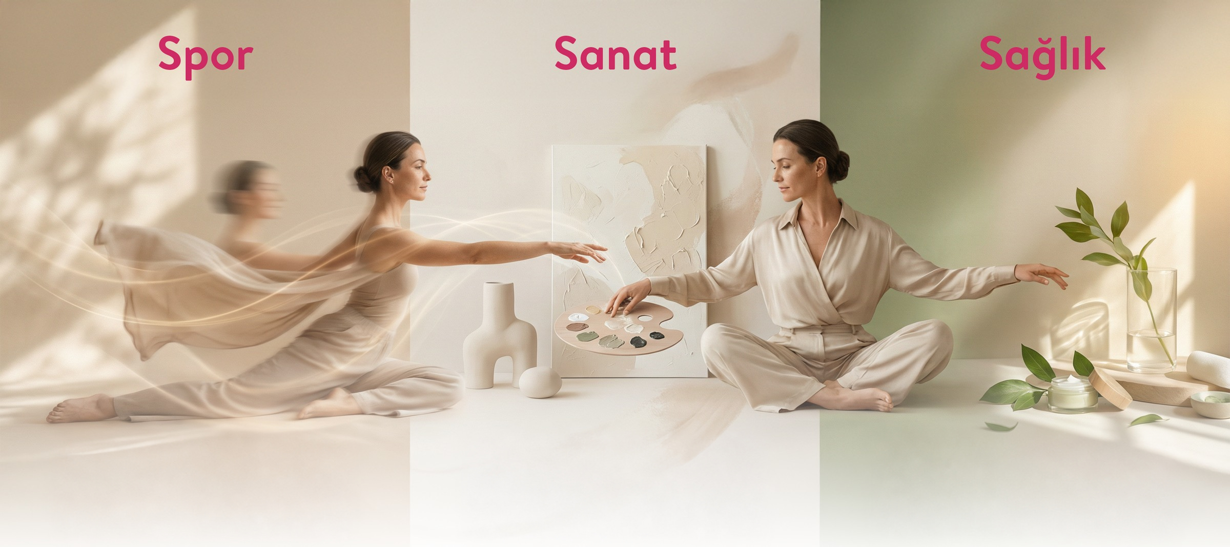 Spor, sanat ve sağlıkla güçlenen kadınlar
